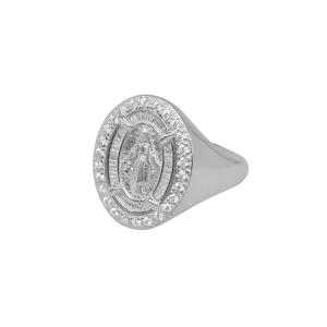 MIRACULOUS MEDAL - RING - SILVER