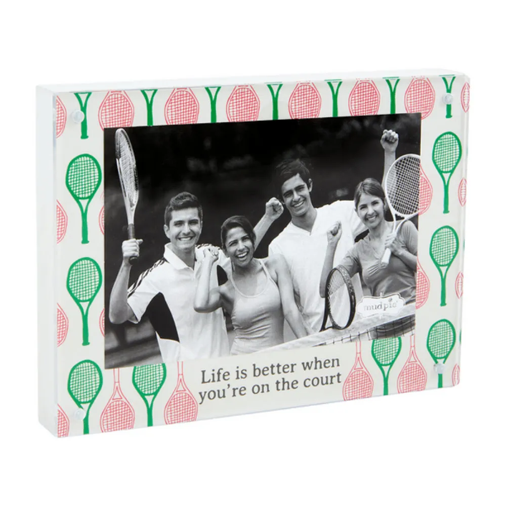 Mud Pie Tennis Acrylic Magnetic Block Frame