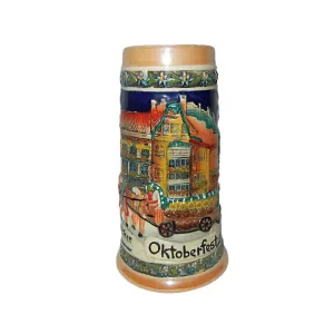 Oktoberfest Munchen Engraved German Beer Stein