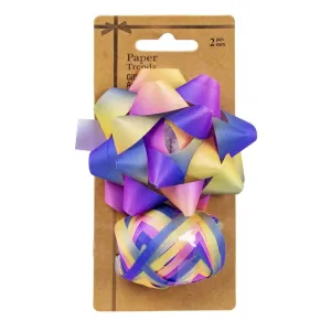 Paper Trendz Gift Bow & Ribbon Set - Rainbow