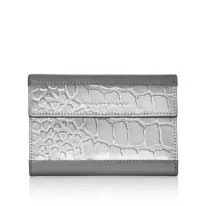 Passport Cover Alligator Grey