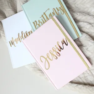 Personalized Journal - Gold Script Name