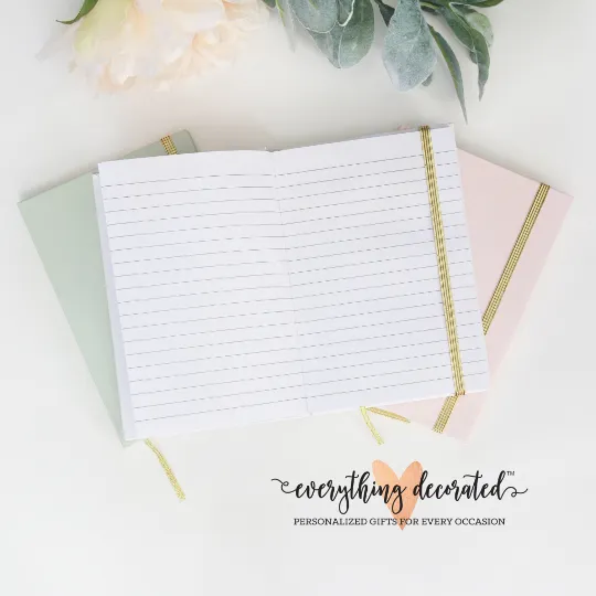 Personalized Journal - Gold Script Name