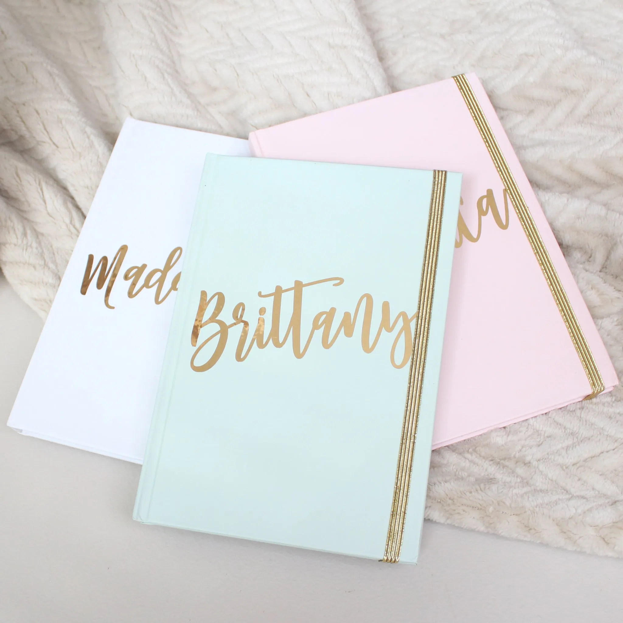 Personalized Journal - Gold Script Name