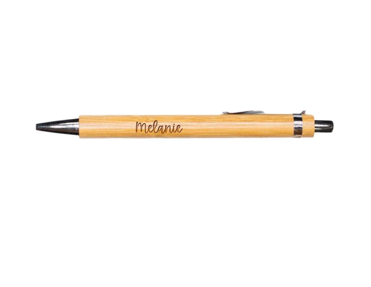 Personalized Light Brown Pen