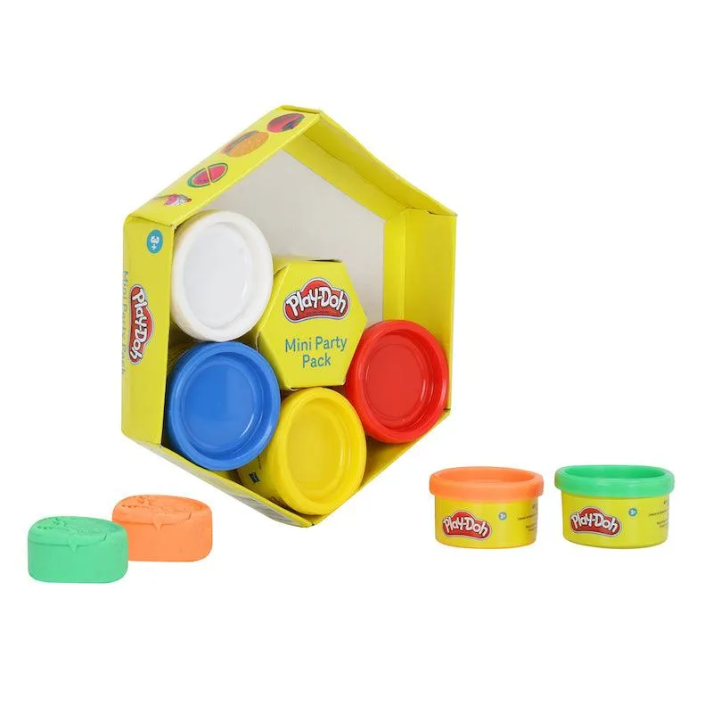 Play-Doh Mini Party Pack of 6 Non-Toxic Colours for Kids 3 Years and Up