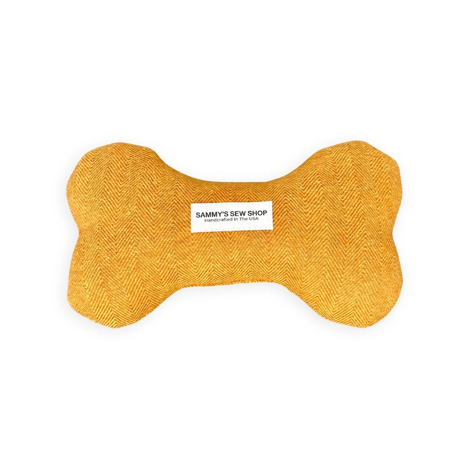 Pumpkin Spice Herringbone Squeaky Toy