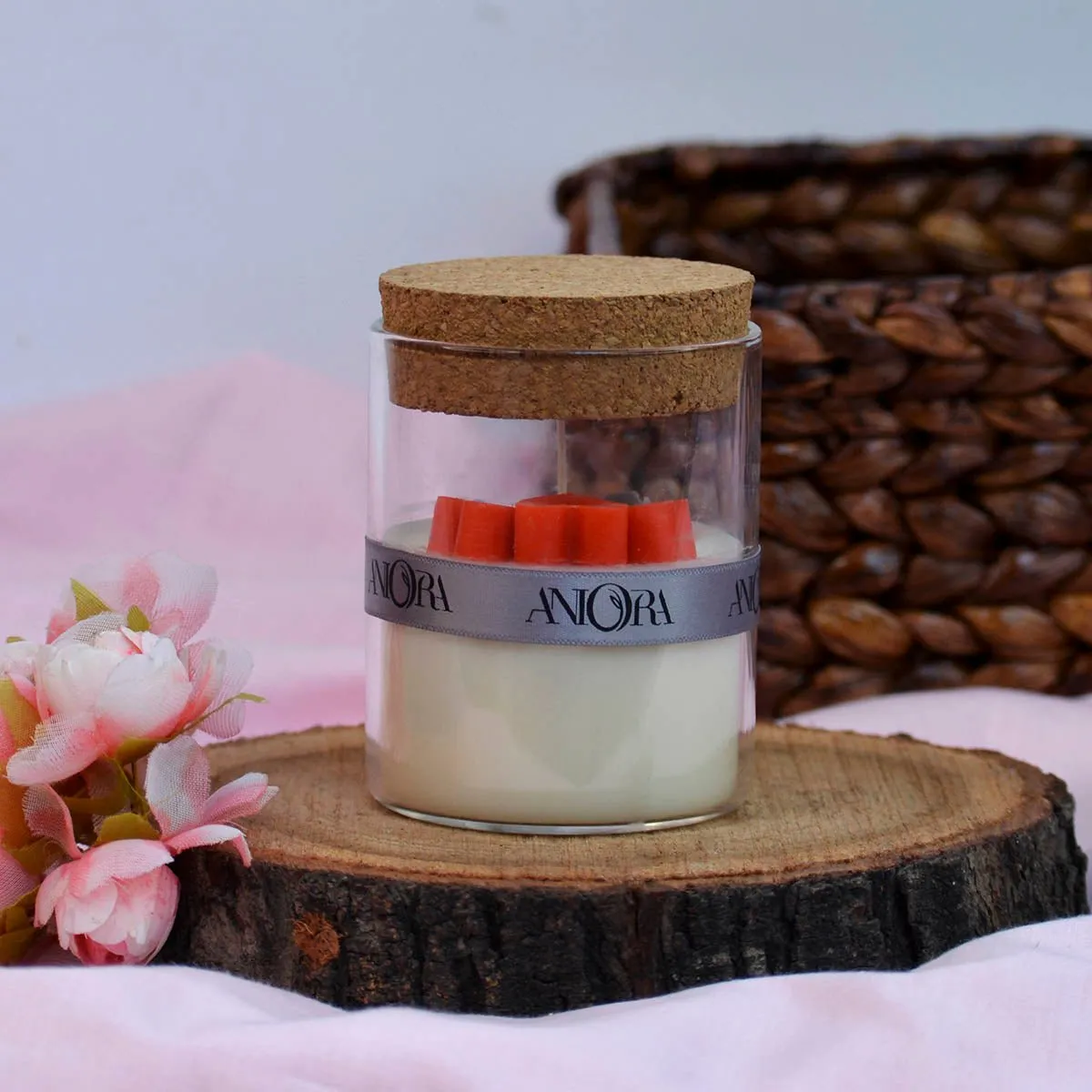 Rose Heart Jar Soy Wax Candle