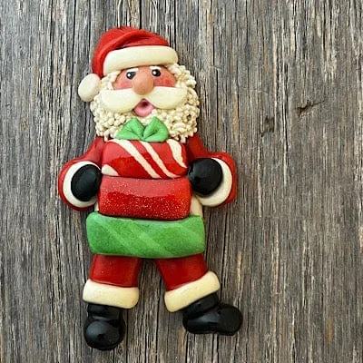 Santa Brings Gifts Christmas Ornament