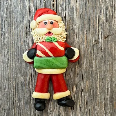 Santa Brings Gifts Christmas Ornament