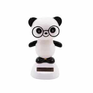 Spillbox Solar Powered Dancing Teddy,Frog,Panda Doll| Car Dashboard Idol|Showpiece for Home Office Figurine Gift Living Room Decoration Home Décor- Solar Power Dancing Doll (Panda)