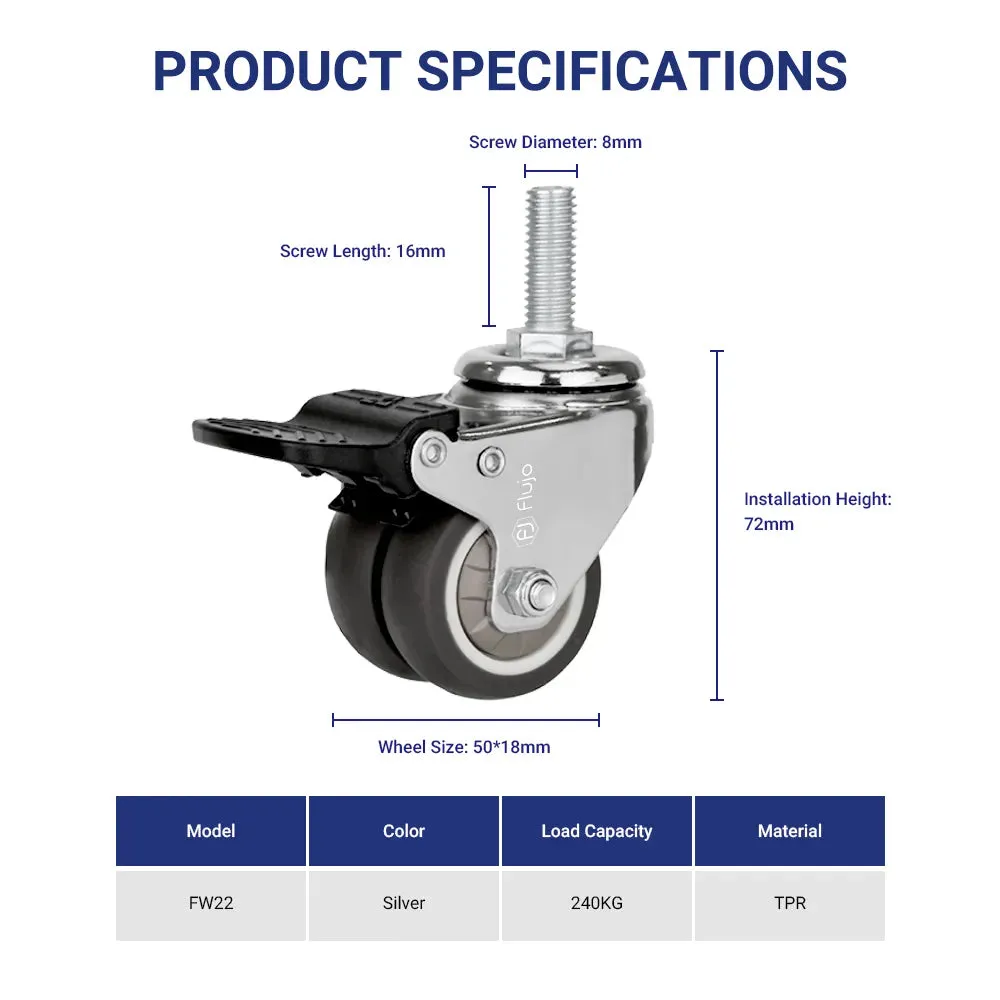 Standing Desk Caster Wheels