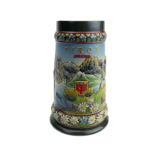 Tirol Scenic Austrian Alps Collectible Beer Stein