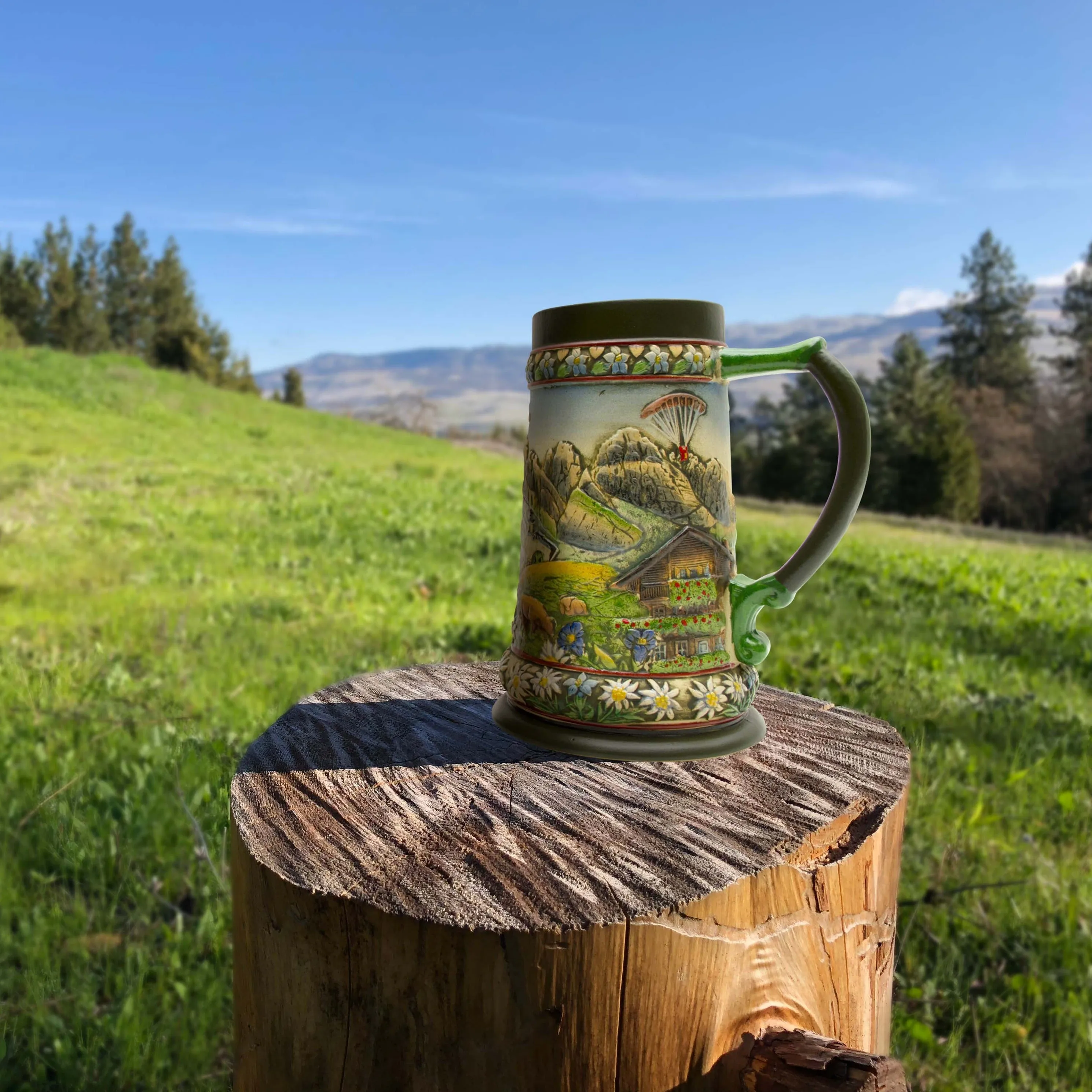 Tirol Scenic Austrian Alps Collectible Beer Stein