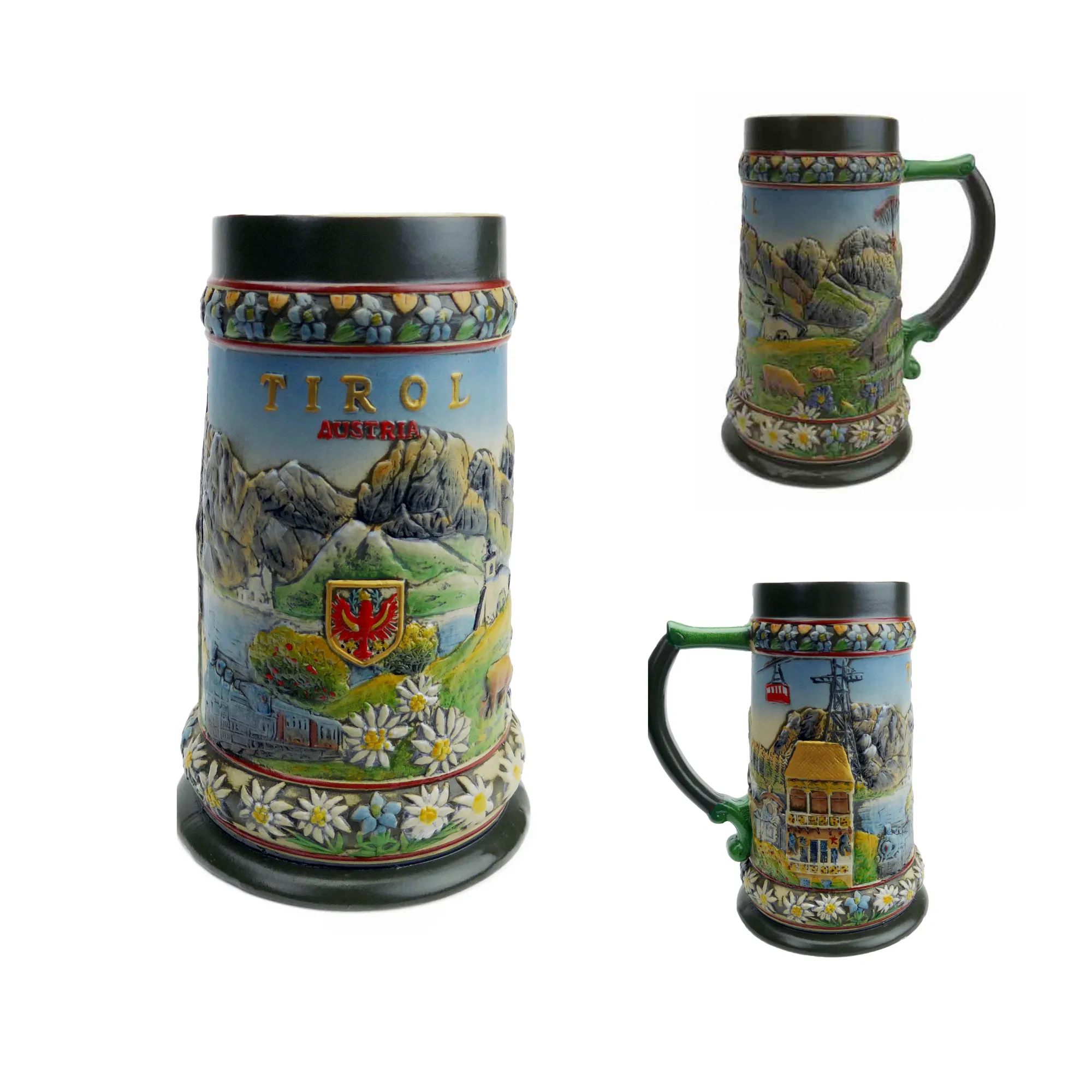 Tirol Scenic Austrian Alps Collectible Beer Stein