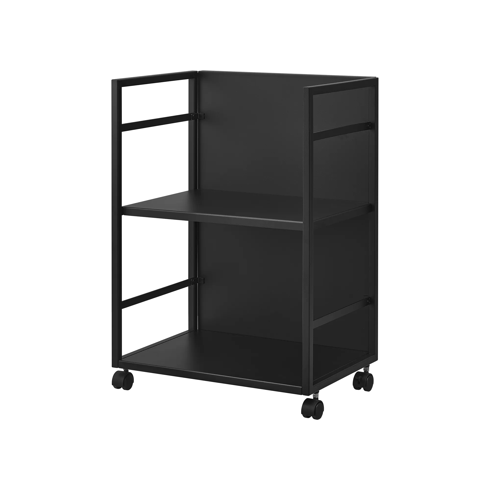 Two-Tier Hideaway Storage Cart (24" H)  - Steel