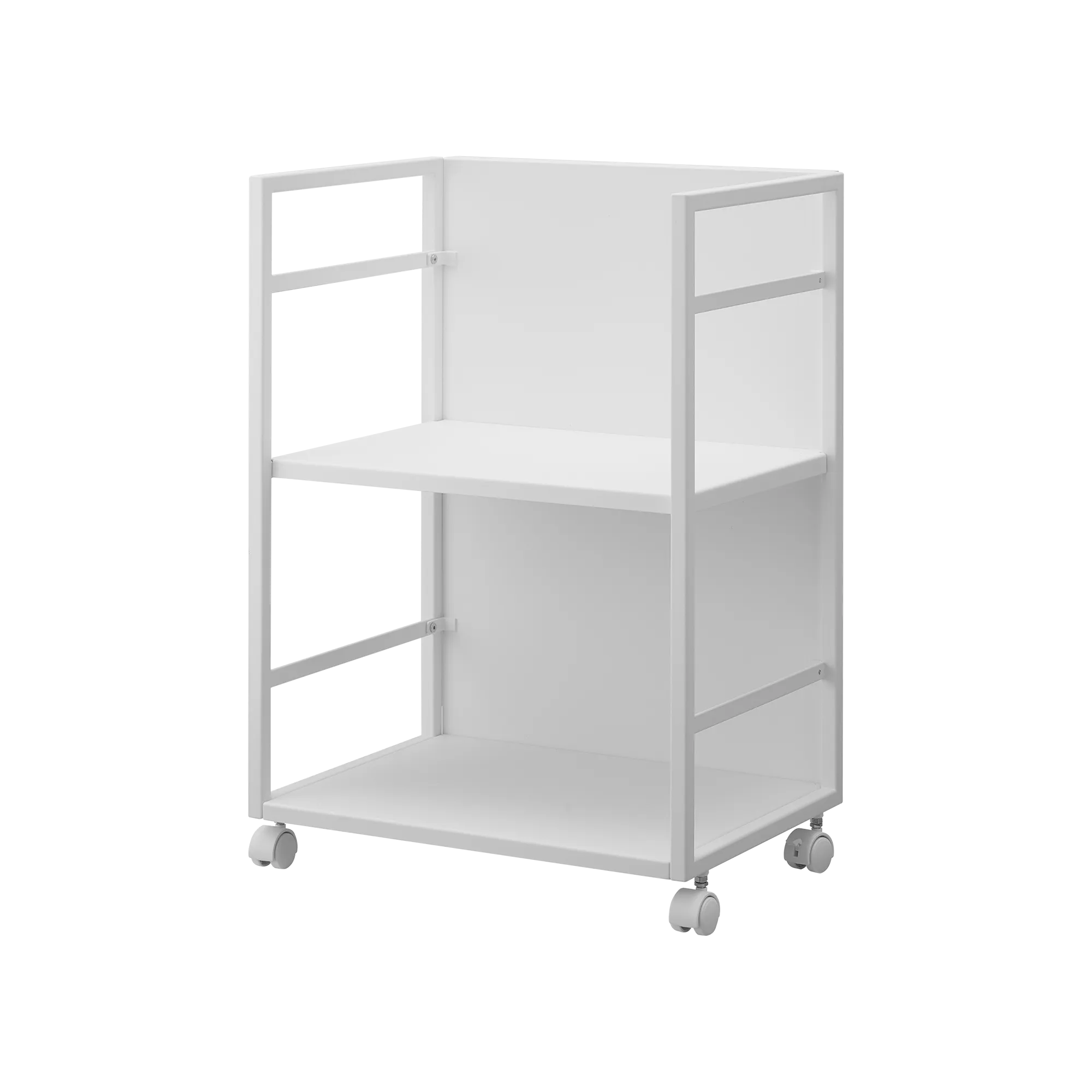 Two-Tier Hideaway Storage Cart (24" H)  - Steel