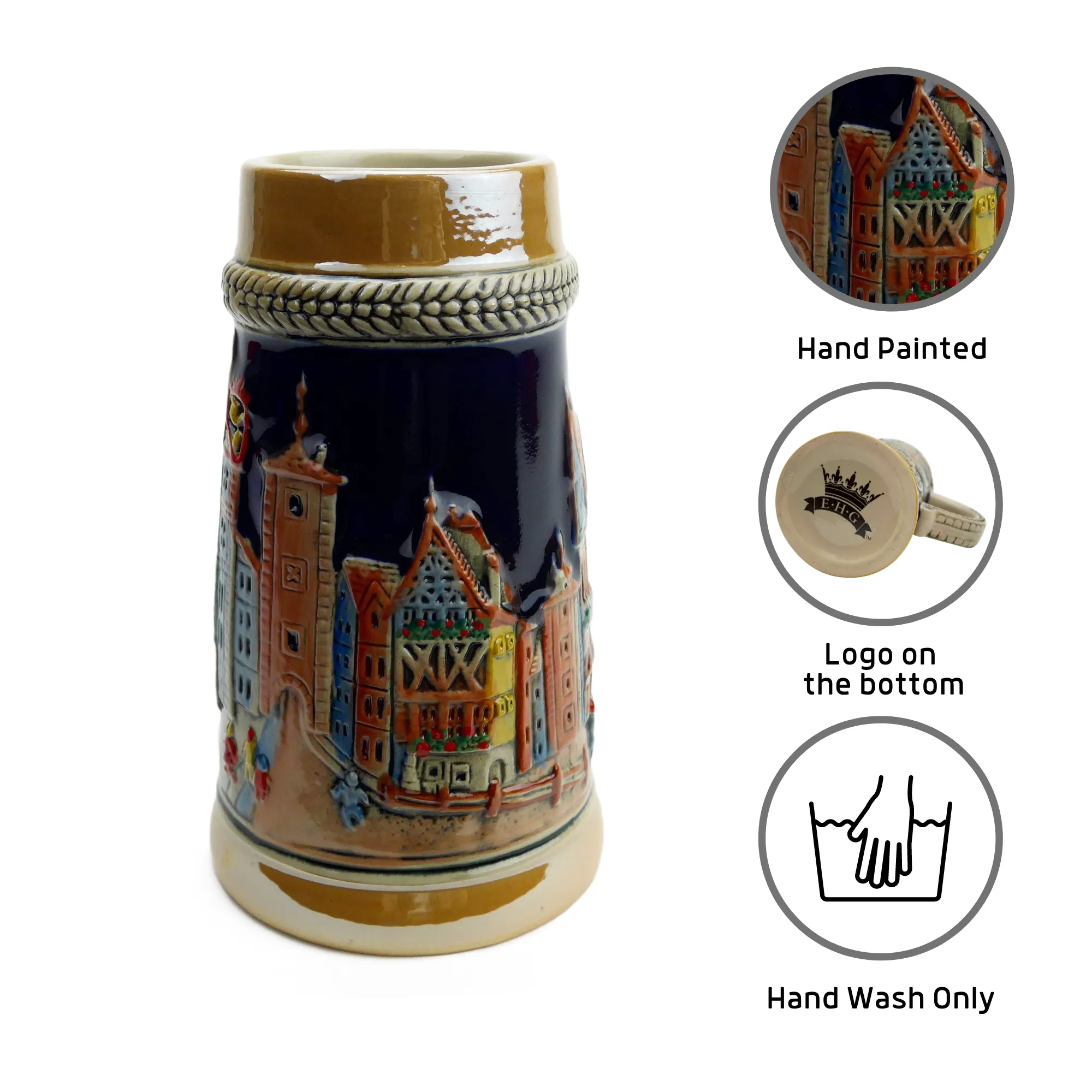 Village Collectible German Beer Stein