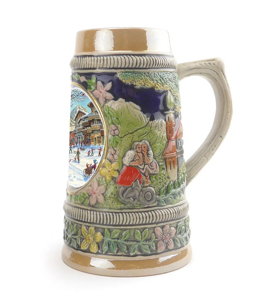 Winter in Germany Ceramic Shot Glass Stein Collection