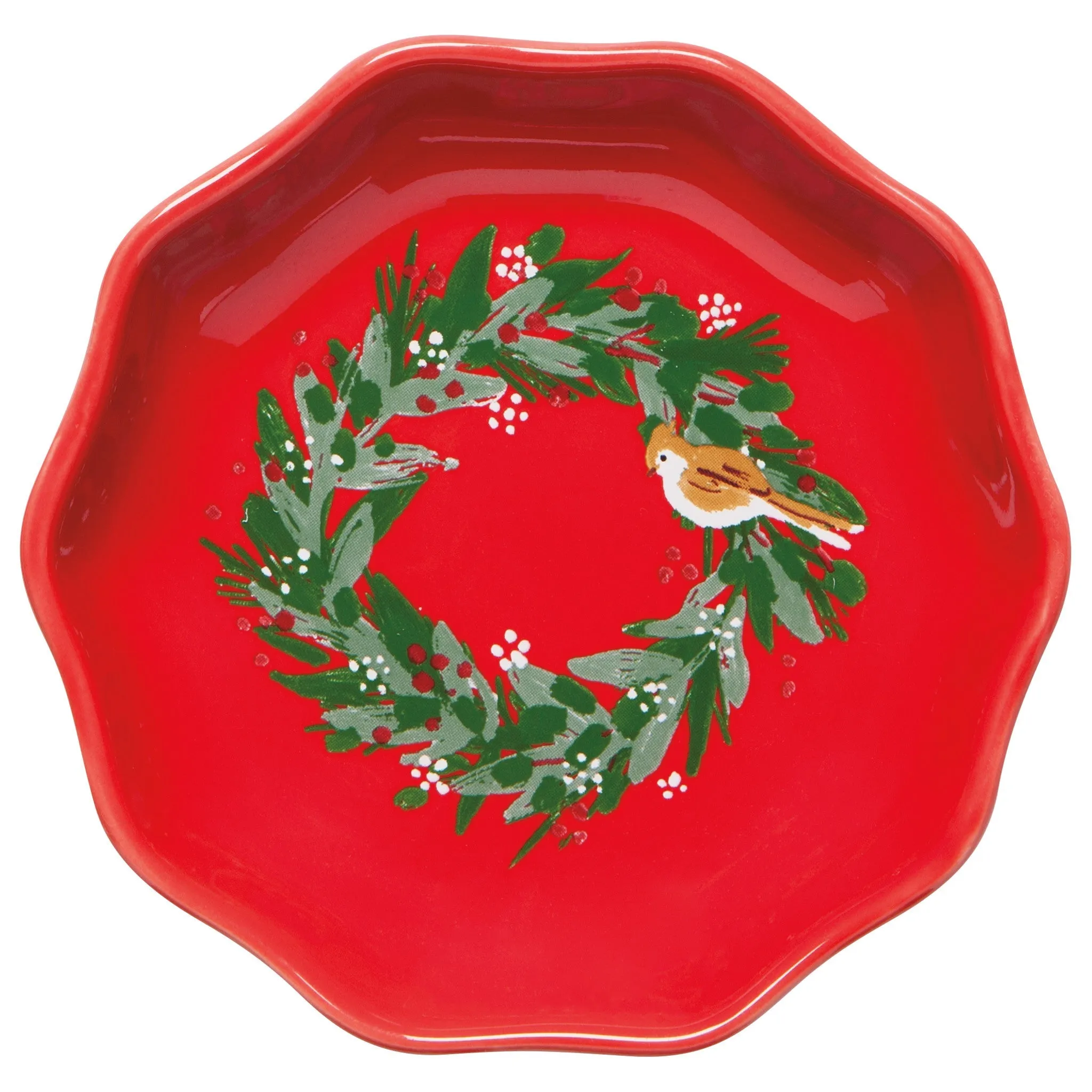 Wreaths Shaped Christmas Pinch Bowls