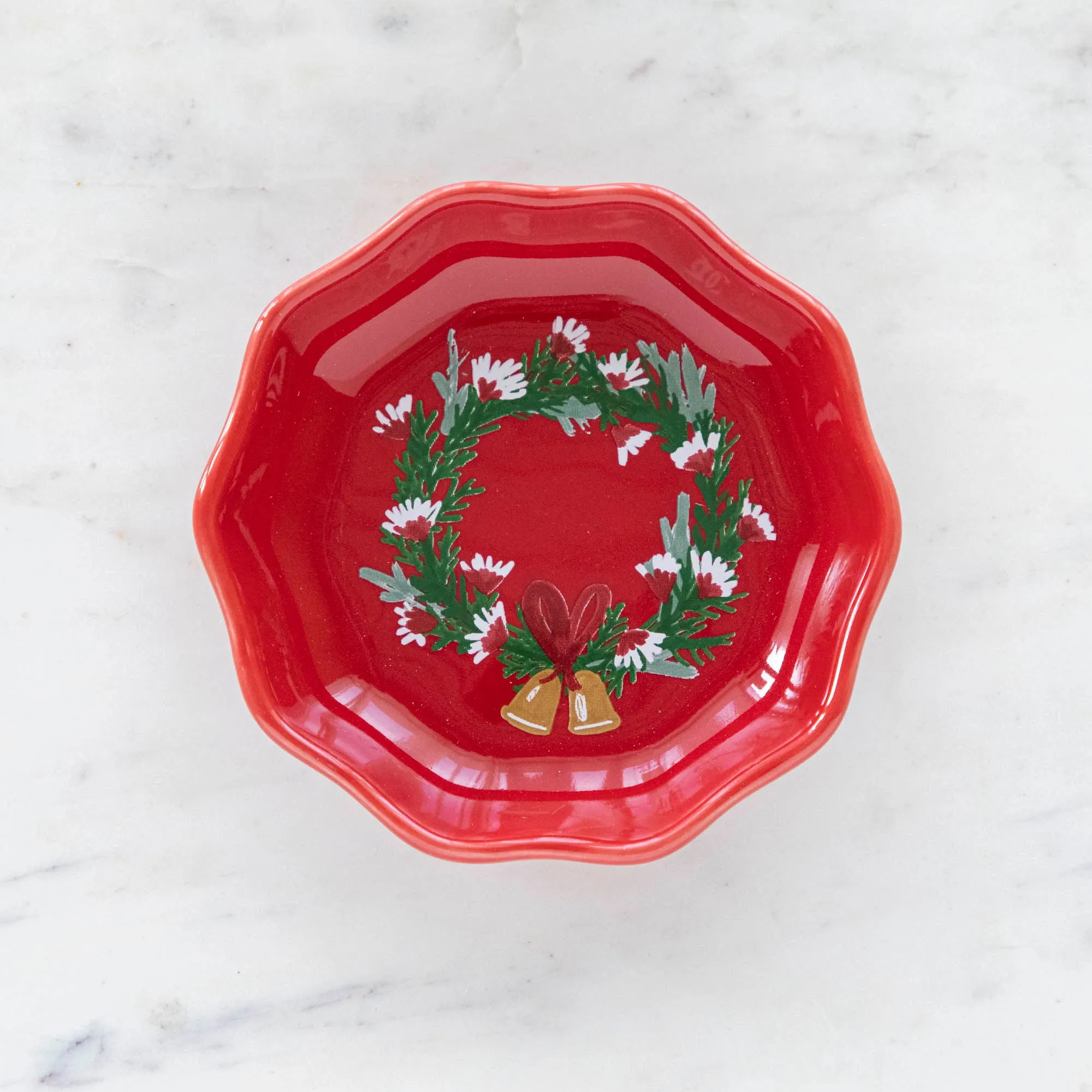 Wreaths Shaped Christmas Pinch Bowls