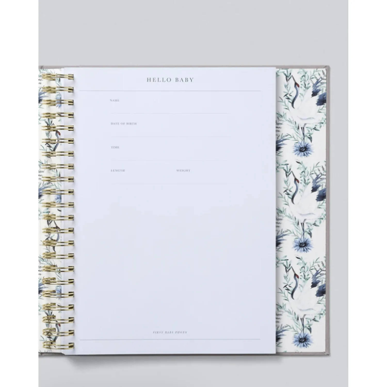 Write To Me - Baby. Your First Five Years- Light Grey